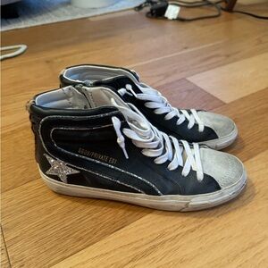 Golden Goose Black High-Top Sneakers